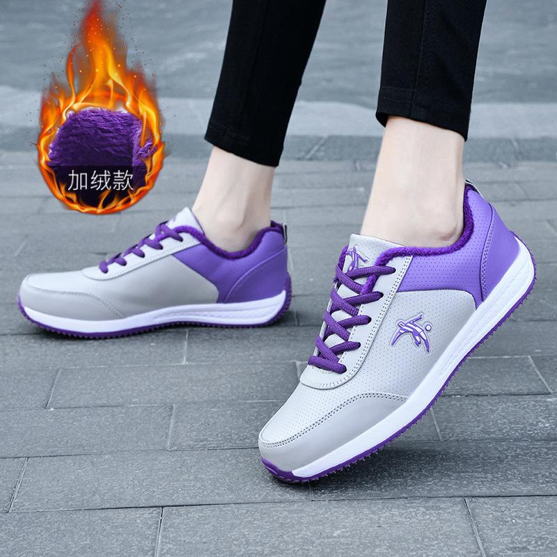 

Женская обувь кожаная поверхность водонепроницаемая спортивная обувь весна легкая мягкая подошва кроссовки женская повседневная обувь черная обувь женский бренд 41