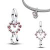 New Original 925 Silver Charms Butterfly Flower Heart Fish Beads Pendant Bracelets Necklaces Womens DIY Jewelry Gift