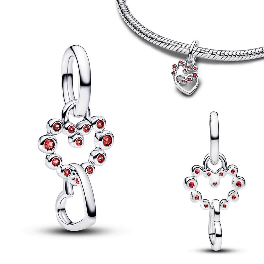 New Original 925 Silver Charms Butterfly Flower Heart Fish Beads Pendant Bracelets Necklaces Womens DIY Jewelry Gift