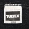 TULTEX 90s Old Print Long sleeve trainer L Black series sweat Men's Used