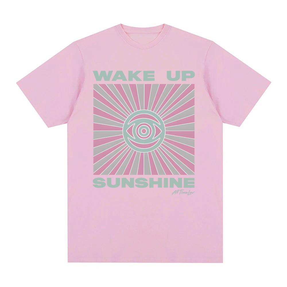 WAKE UP SUNSHINE RAYS TSHIRT All Time Low 100Cotton Teeshirt Same as official website Graphic Printing High Quality Tshirt