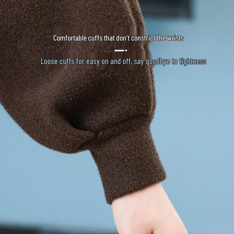 Datang Furen Women's Autumn Stand-Collar Thickened Wool-Blend Short Jacket