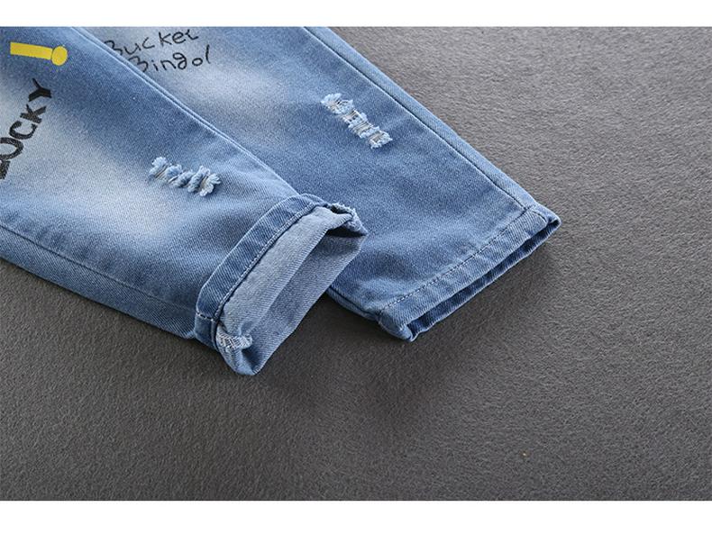 Trendy Boys' Denim Pants for Spring & Autumn