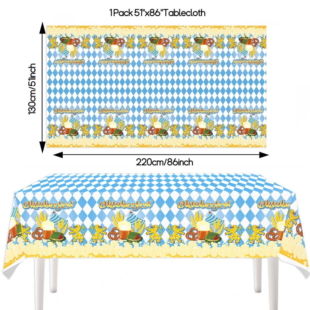 Oktoberfest Party Decor Set - Munich Banner, Flags, Balloons & Photo Backdrop