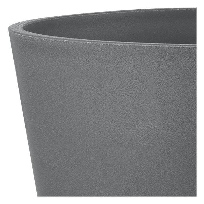 DEROMA Pot de fleurs Origin - 48 x 40 cm - 49 L - Gris