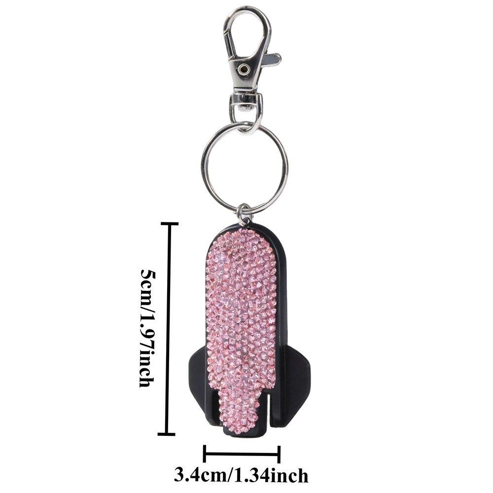 2 in 1 Bottle Opener Keychain Creative Rhinestone Can Opener Gift Car Key Ring Home Bar