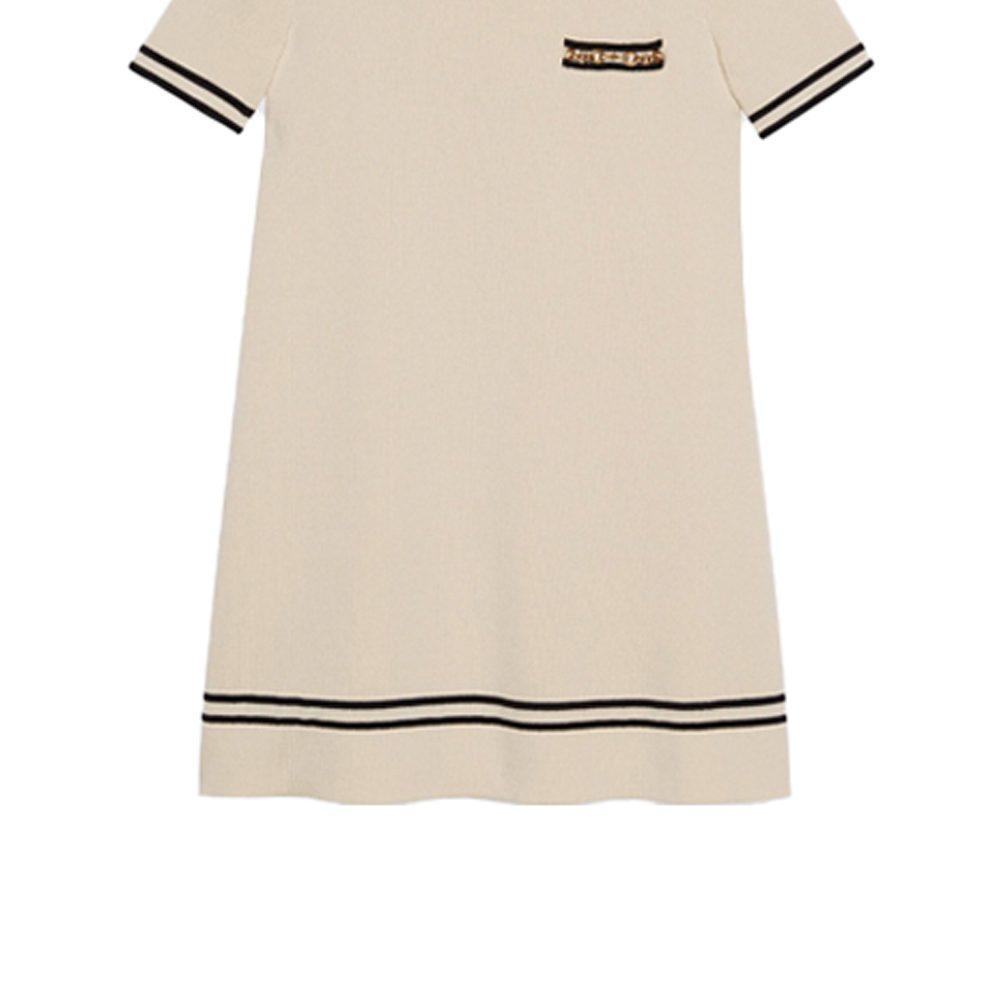 Gucci Short Sleeved Dress Women's White 650387-XKBNZ-9087