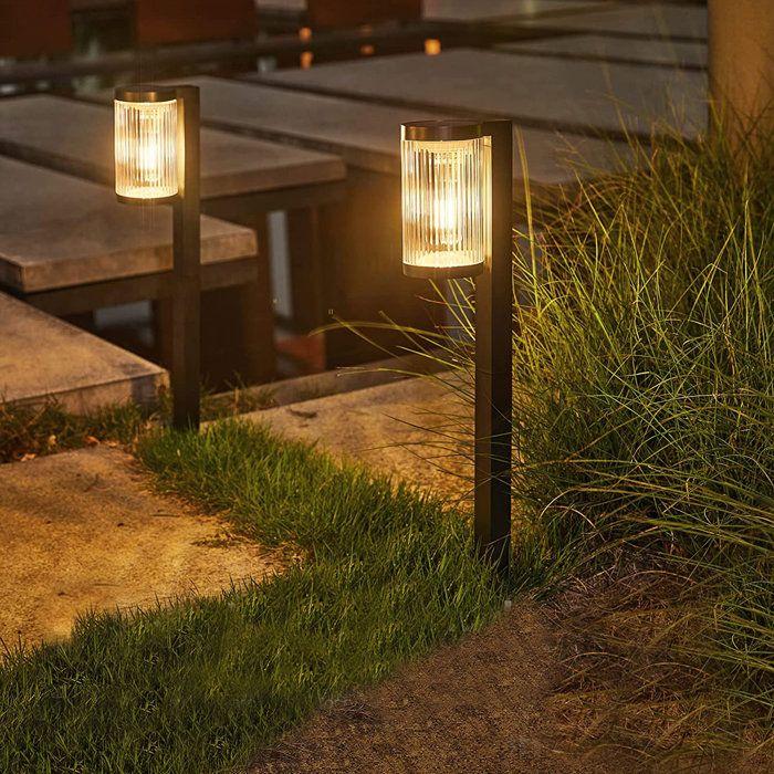 Lot 2 Solar Lights - LUMISKY - BEAMLIT - Warm White LED - H58 Cm - Garden Path Terrace Lighting