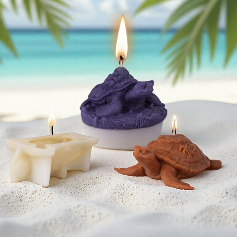 Tortoise Statue Silicone Candle Molds Tortoise Figurine Silicone Molds for Epoxy Resin Candle Soap Cement Silicone Molds