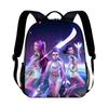 KPop Demon Hunters Cartoon Peripheral Backpack for Students Boys Girls Bags Teens Daily Backpack Travel Rucksacks Daily