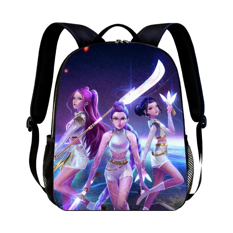KPop Demon Hunters Cartoon Peripheral Backpack for Students Boys Girls Bags Teens Daily Backpack Travel Rucksacks Daily