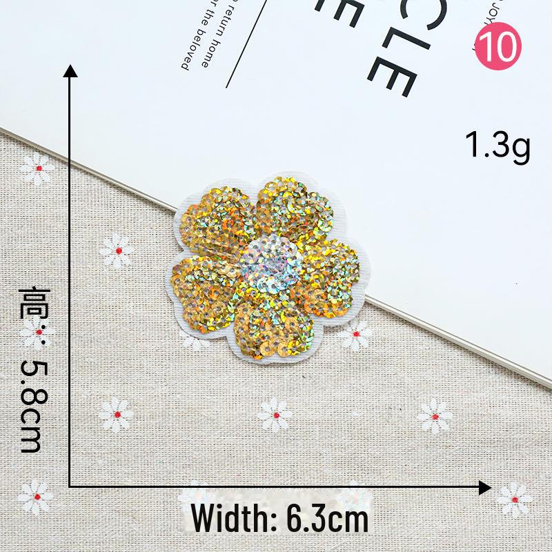 Smiley Face Embroidery Patch Sequin Love Label - Eyes Clothing Decoration.