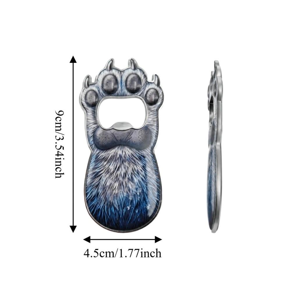 Zinc Zinc Zinc Alloy Cat Paw Bottle Opener Creative Magnetic Cap Remover Kitty Fridge Magnet Gift