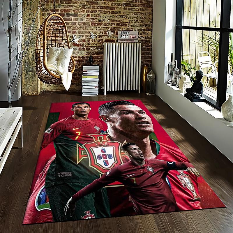Portugal Football Designed floor mat, suitable as a non-slip mat for the living room or bedroom sofa