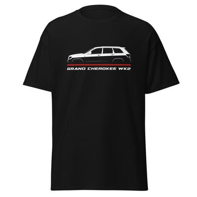 Premium T-krekls Jeep Grand Cherokee WK2 2011-2013 Auto Dzimšanas dienas Dāvana
