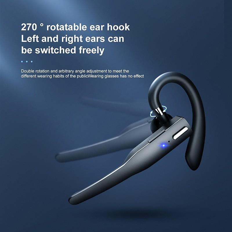 Bezdrátová sluchátka Bluetooth Sluchátka do uší s dlouhým pohotovostním režimem Business Headset s potlačením hluku Sluchátka pro řidiče
