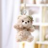 Plush Bear Keychain With Polyester Fiber For Girls Gift And Bag Decoration
