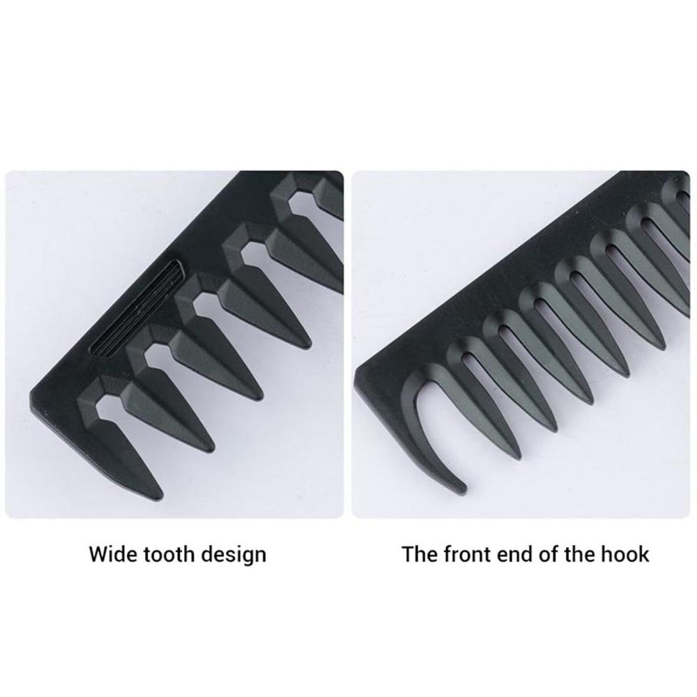 2pcs Compact Size Folding Pocket Combs Wide And Fine Teeth Texture Comb  Barber Set Use