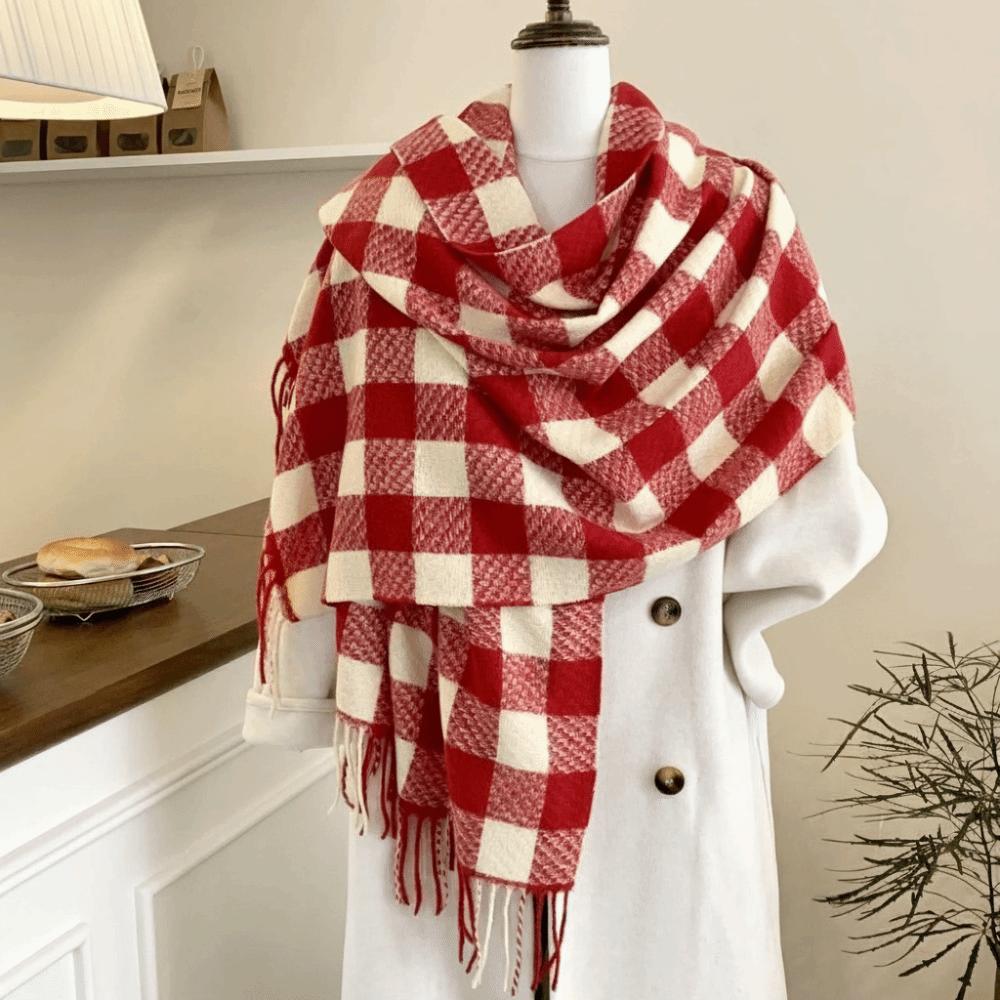 Coldproof Wool Tassel Scarf Korean Style Women Cashmere Shawl Winter Cashmere Scarves  Female