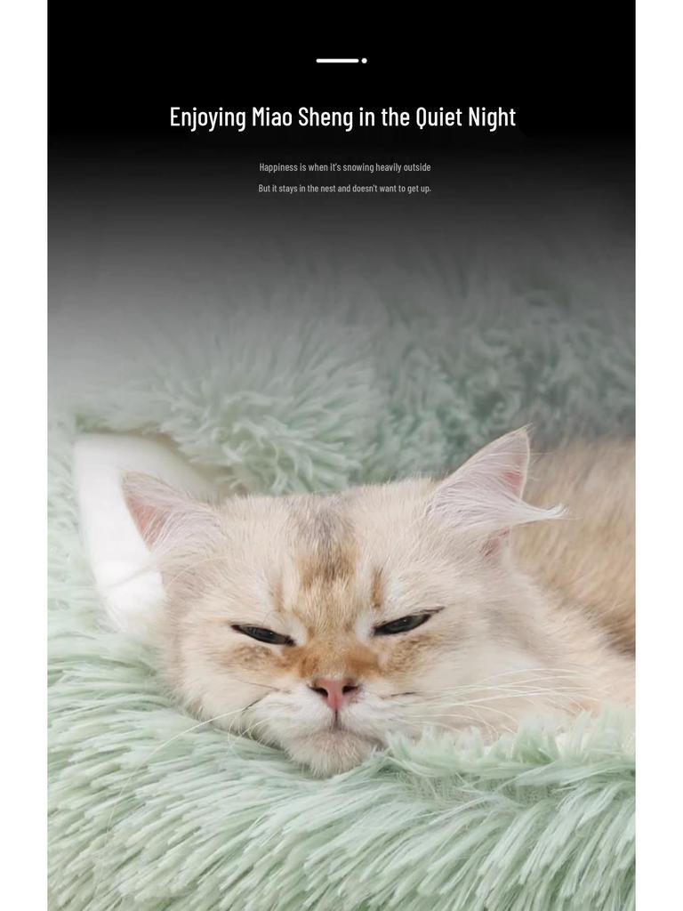 All-Season Enclosed Cat House: Cozy Bed for Cats and Dogs