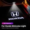 Car Door Welcome Light Luxury LED Welcome Lamps Interior Accessories For Honda Civic Accord CRV Fit Jazz Transalp CBR Cb500x XI6