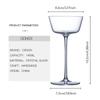 ODN03 CRISON Bar bartender cocktail glass/Crystal glass cup/Japanese style cocktail glass 145ml