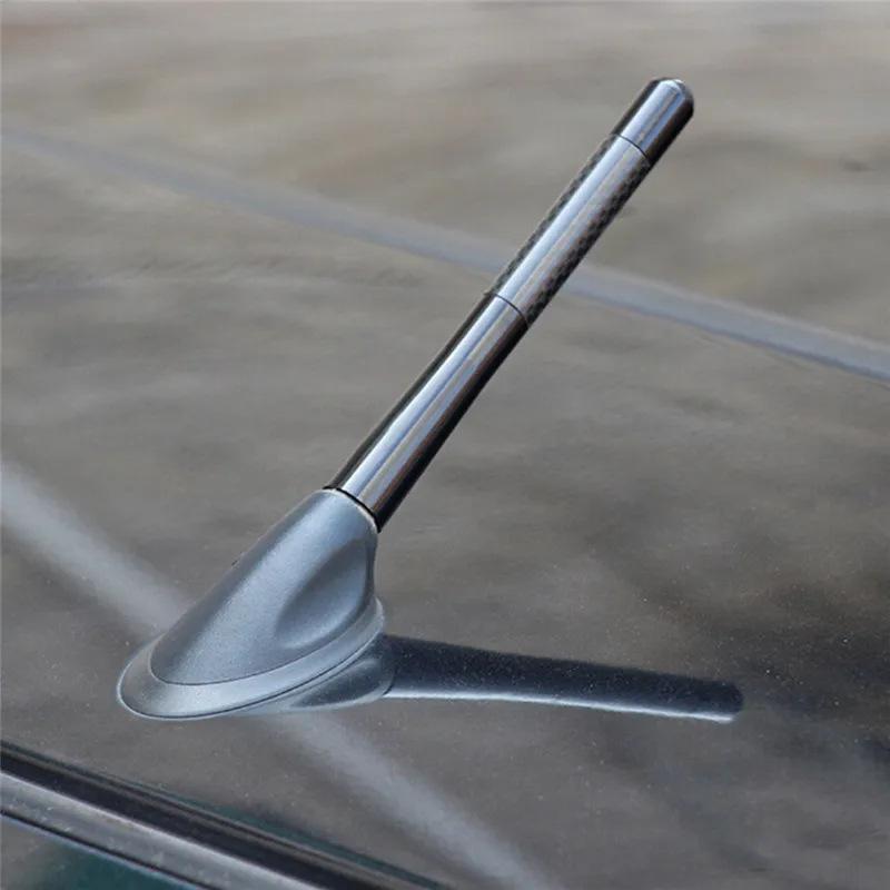 1 Set Universal Long Short Auto Roof Carbon Fiber Radio Aerial Accessories Enhanced Signal Tools Car Roof Antenna