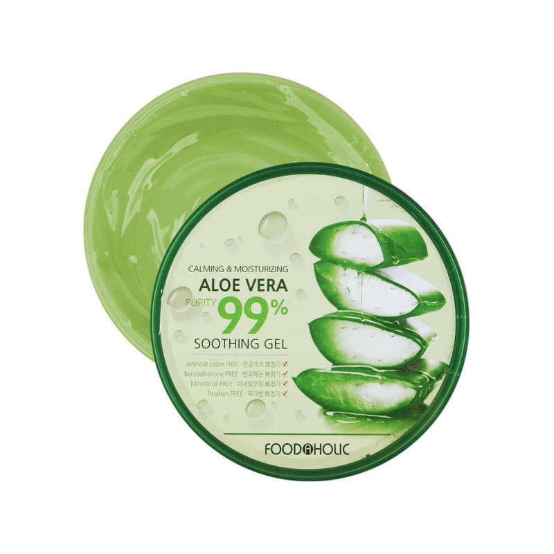 (3ea) Foodaholic Aloe/Snigel/Rosenvatten Lugnande Gel 300ml (Välj 1)