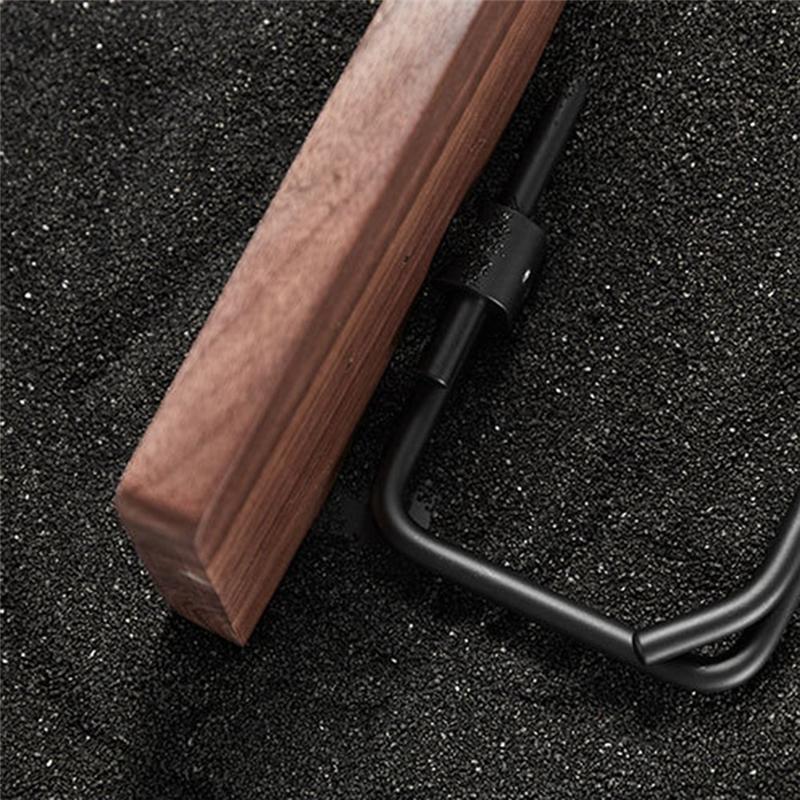 AD23-Double Paper Holder With Shelf Wood Wall Mounted WC Holders Toilet Paper Towel Rack For Bathroom Kitchen