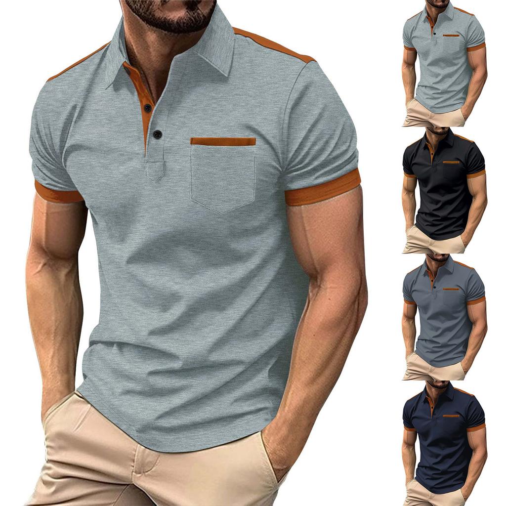 Pánská letní košile s krátkým rukávem pro volný čas prodyšná