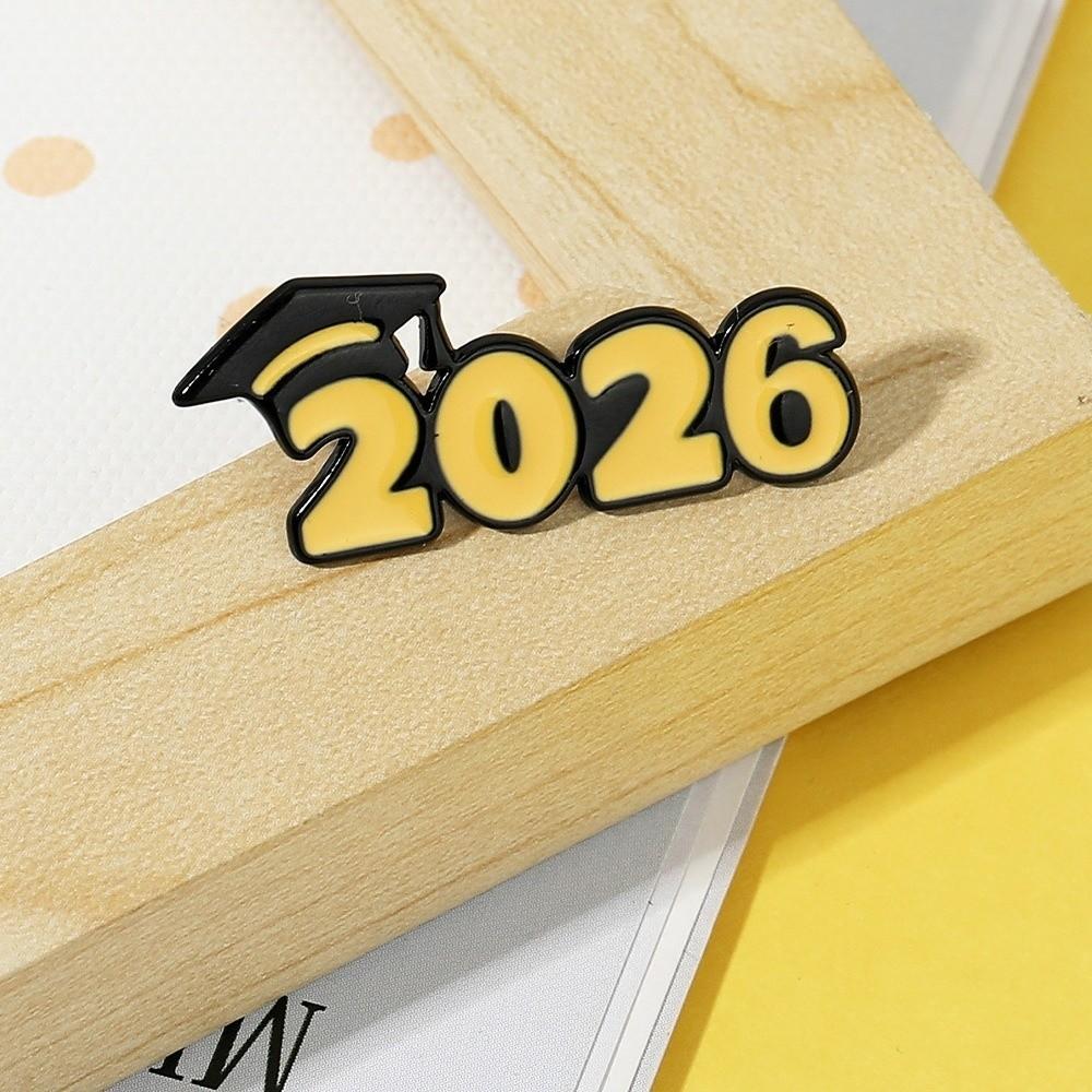 Black Golden Mortarboard Brooches Class of 2026 Doctorial Hat Brooch  Academic Celebrations