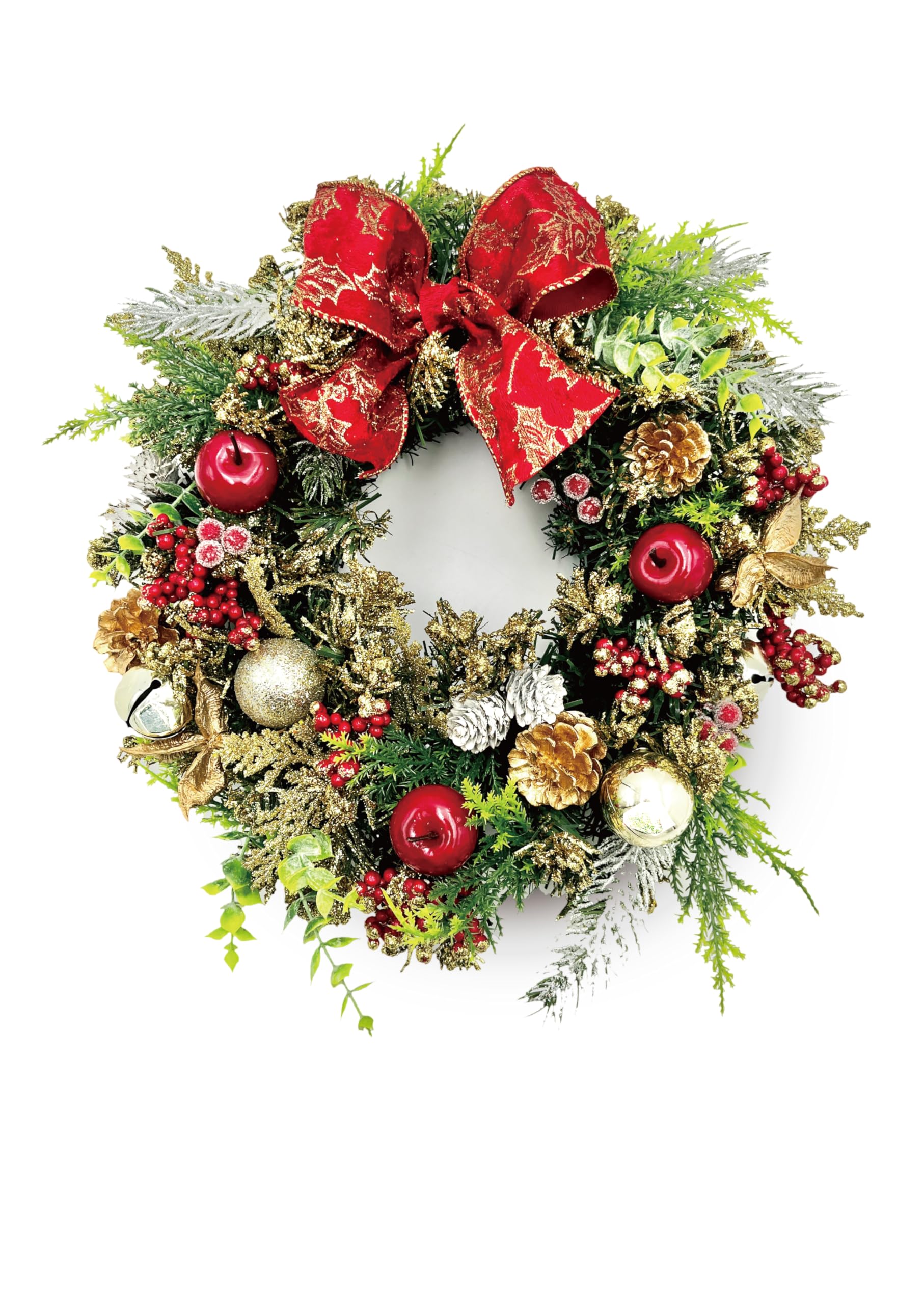 

mamawreath B LL Рождественский Искусственный Цветок для Прихожей Вечный LL 38см x 12см Рождественский Венок [Размер 2025] Венок, Украшение, Подарок, Венок, Подарок,