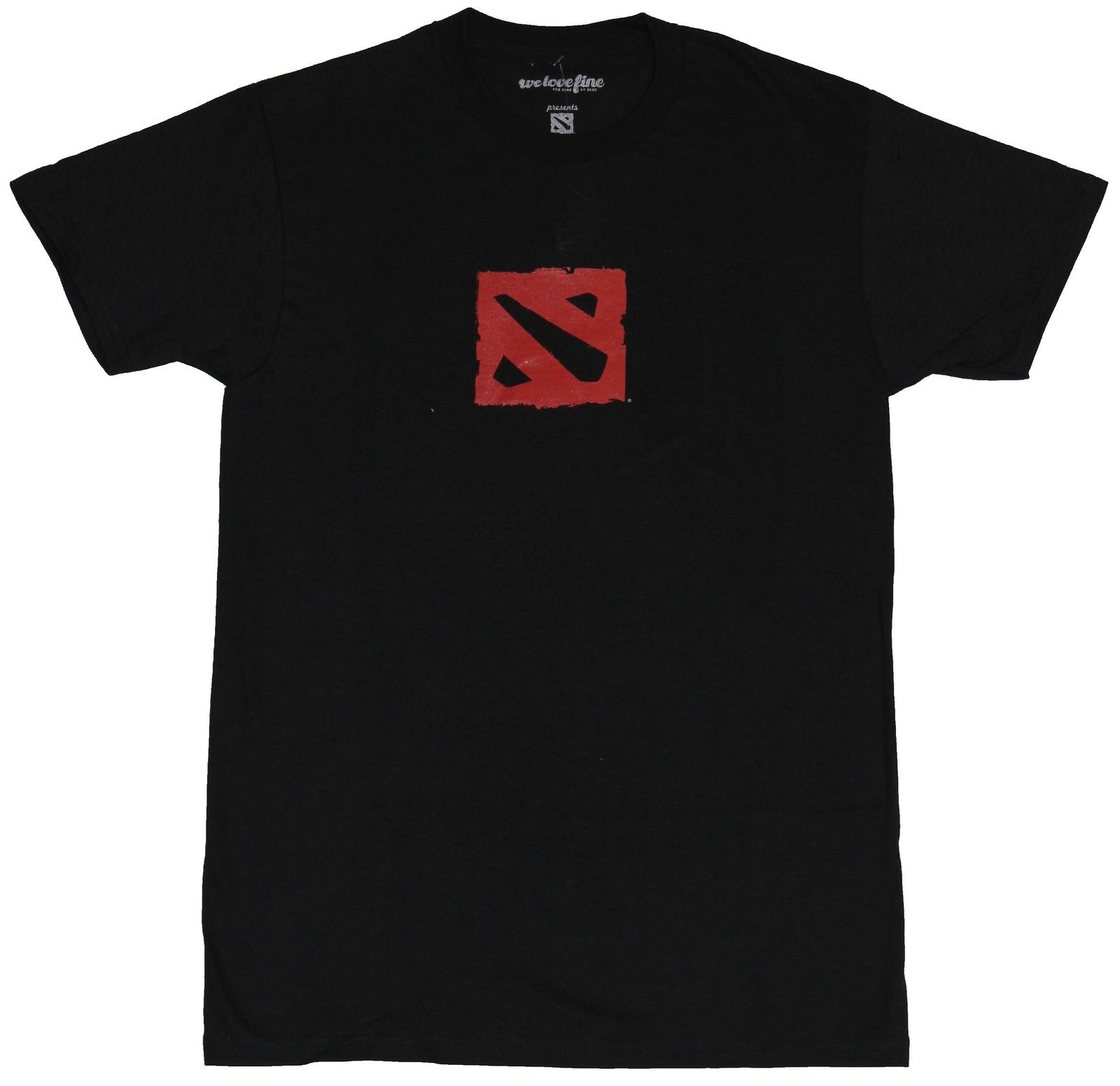 DOTA 2 Взрослая Новая Футболка Классический Красная Площадь логотип Pic L