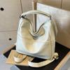 High Beauty Zipper PU Commuting Shoulder Bags  Hot Sell Solid Color Fashion Soft Large Capacity Women's Crossbody Bags