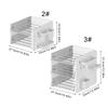 Multifunctional Desktop Organizer 2/3 Tiered File Tray Stackable Paper Letter Tray Organizers With Pen Cup and Pegboard