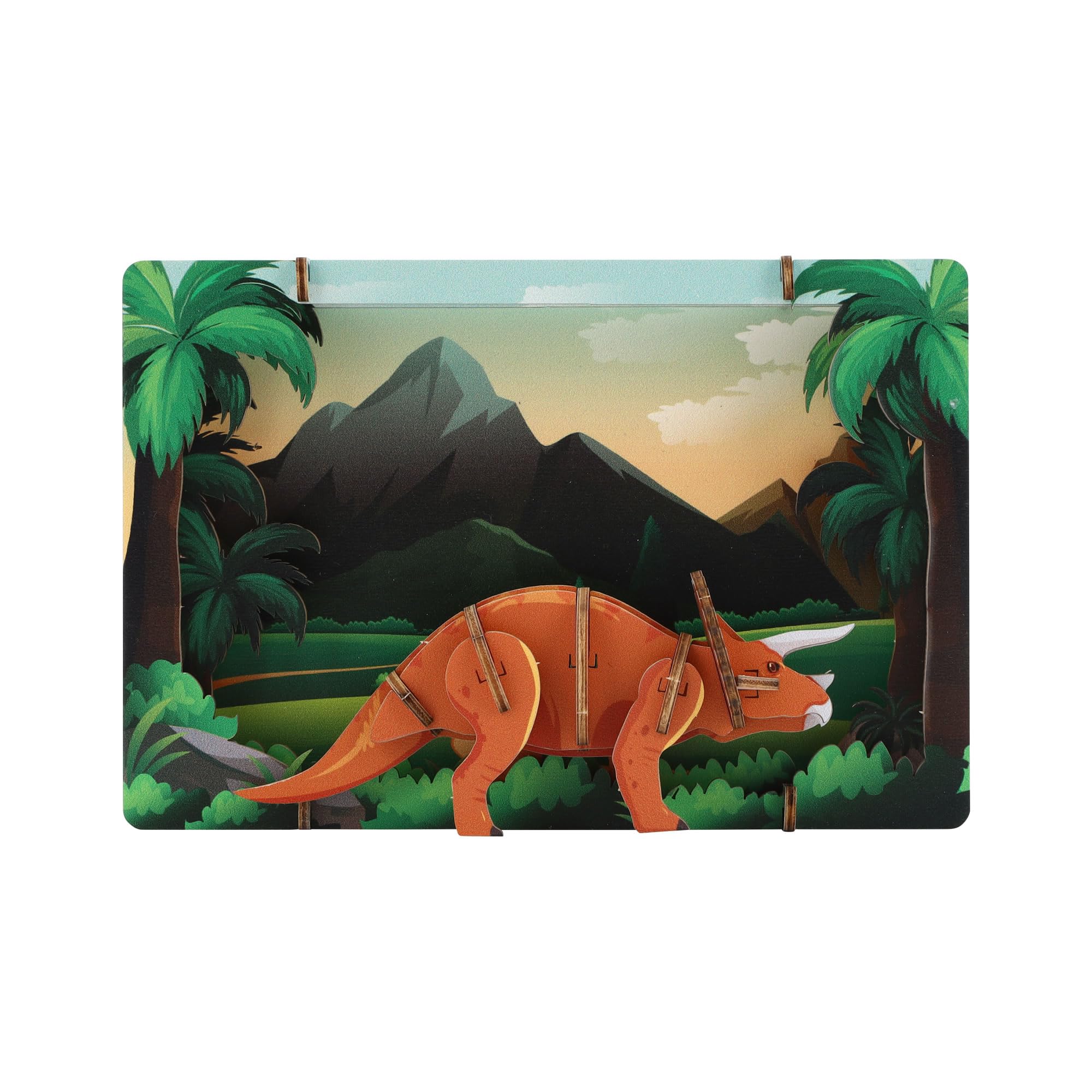 

Luke Run APRICUS 3D Theater Puzzle Triceratops Puzzle, 14.7 x 3.9 x 9.7 cm, Wooden