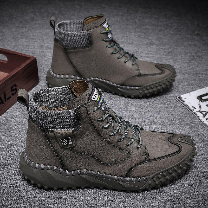 Men's Leather Martin Boots High Top Work Boots