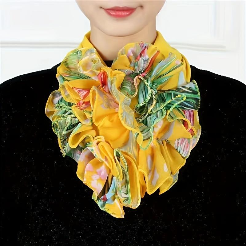 Fashion Multi-color Collar Leggings Elegant Chiffon Fake Collar Scarf Casual Decorative Collar Cover