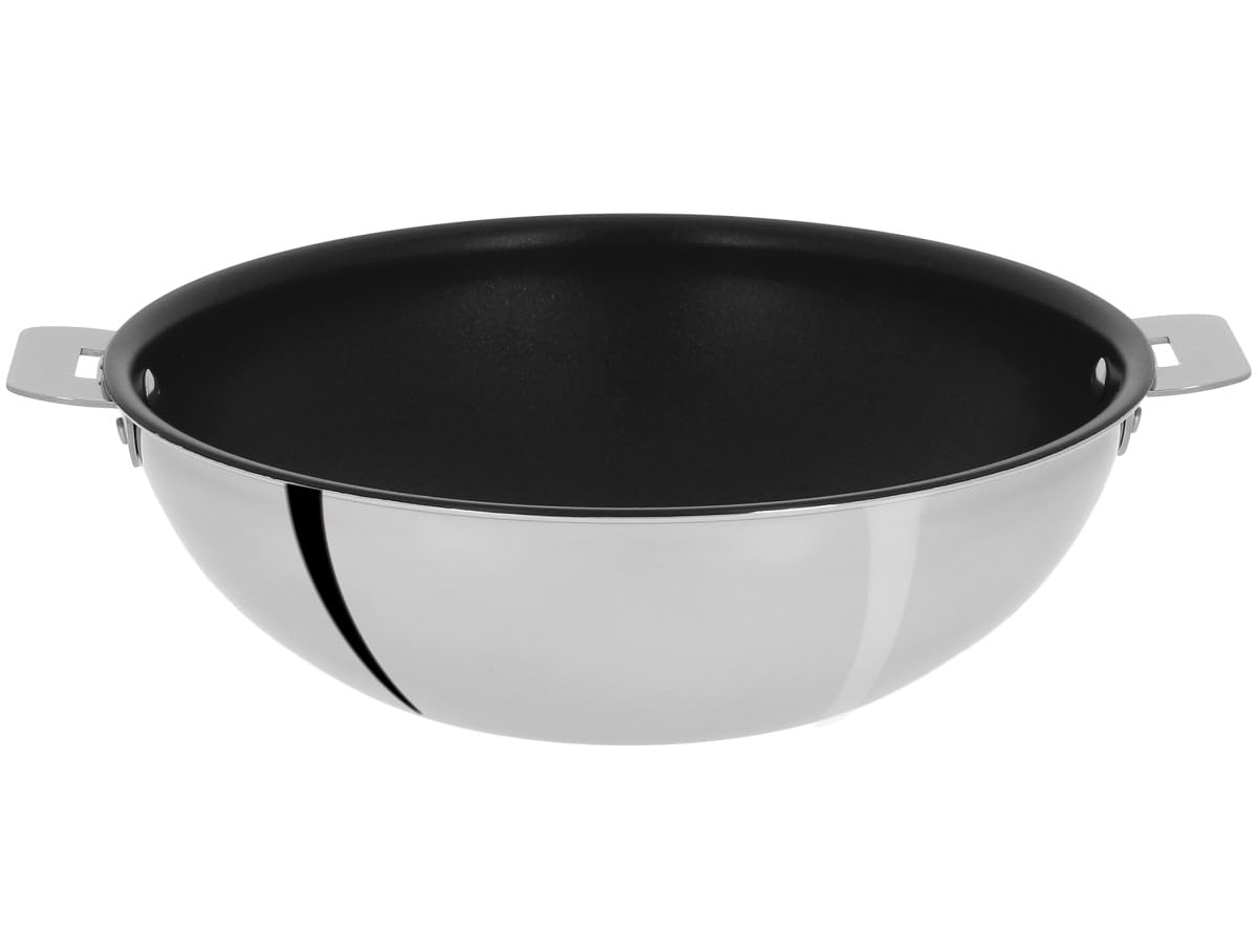 

CRISTEL wok 24cm Gas IH compatible WOKT24QE Japanese Made in France Non-stick [Authorized product]