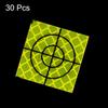 uxcell Survey Reflectors, 30mm Self-Adhesive Reflective Tape for Survey Marking, Green, for Total Stations, 30 Pack