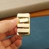 Metal Fidget Clicker Rectangle Shape Stress Relief Toy Classroom Office Desk Toy Golden Rectangle Fidget Piano Keys