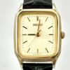 Used [New Battery] SEIKO Ladies Watch Rectangular Gold 1N01-0LR0 910030 New Belt