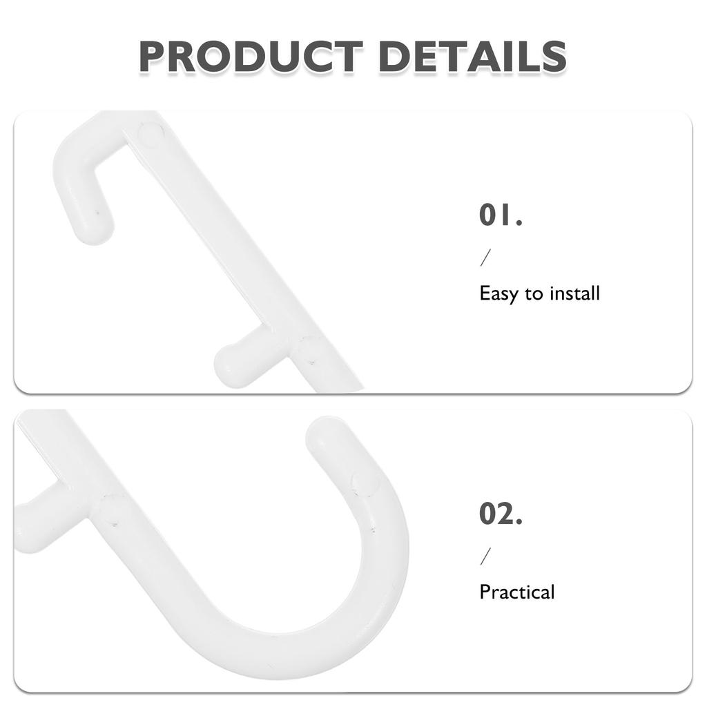 20Pcs Plastic Pegboard J Hooks Black Heavy Duty Peg Board Peg Hooks for Kitchen Wall Organizer Garage Workshop Storage