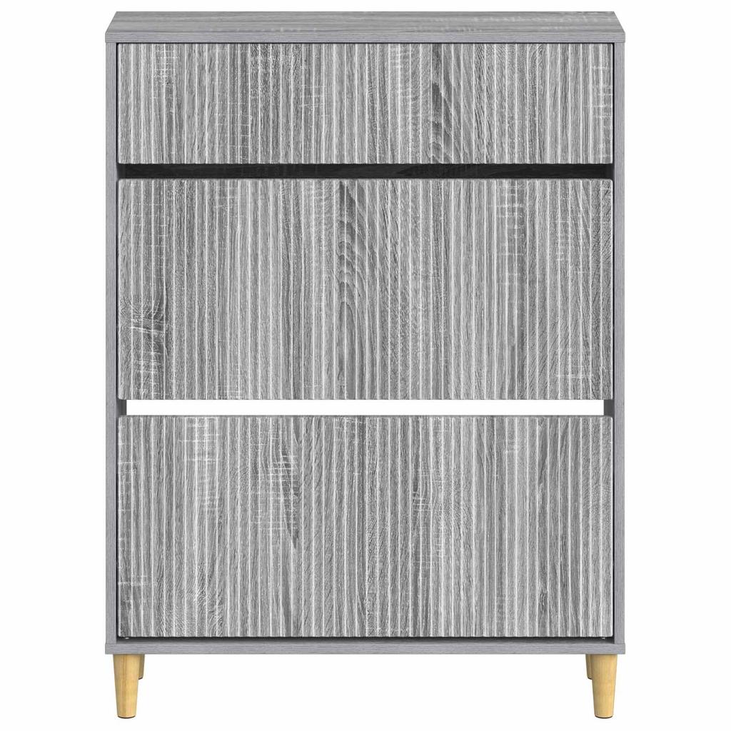 Shoe Cabinet ARNHEM 78 X 24 X 103 Cm Engineered Wood Sonoma Grey