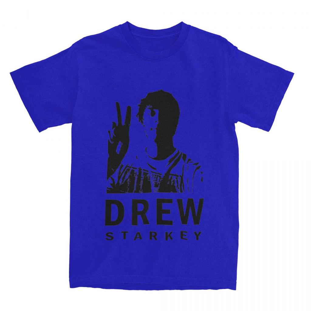 Men's Black And White Drew Starkey T Shirts Cotton Tops Awesome Short Sleeve Crewneck Tee Shirt Summer T-Shirt