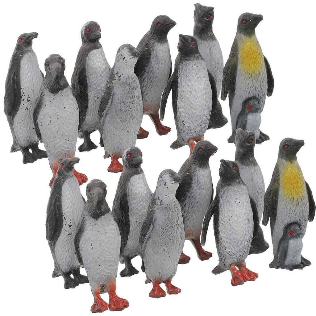 Pinguini Giocattolo per Bambini Piccoli Decorazione per la Casa e Ausilio Didattico Colore Assortito 5x2x1.5cm 16 Pezzi