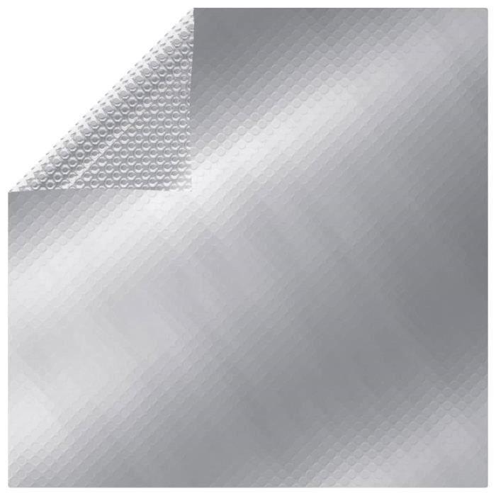 Pool Cover - vidaXL - Silver - 549x274 Cm - PE - Reduces Evaporation