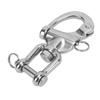2PCS Eye Swivel Snap Shackle 316 Stainless Steel Swivel Clevis Shackle 5 Inch Quick Release Boat Shackles Sailboat