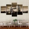 Canvas Painting Printed Art Poster Home Decor For Living Room Modern Artwork 5 Pieces London Tower Bridge Landscape Picture No Frame