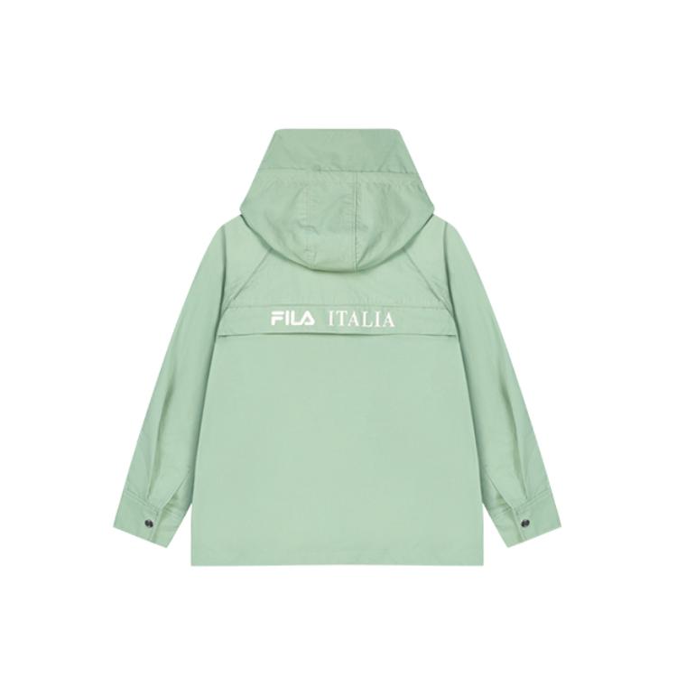 Fila Solid Color Zip-Up Hooded Sports Jacket Women Jackets Moss-Green F11W414705F-KK